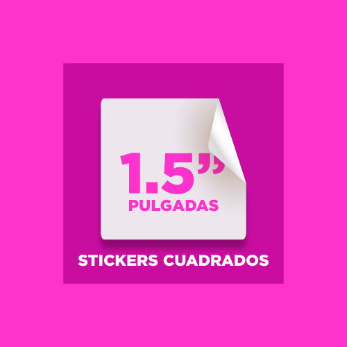 Stickers 1.5 pulgada (Cuadrado)