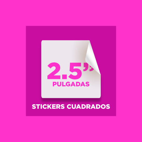 Stickers 2.5 pulgada (Cuadrado)